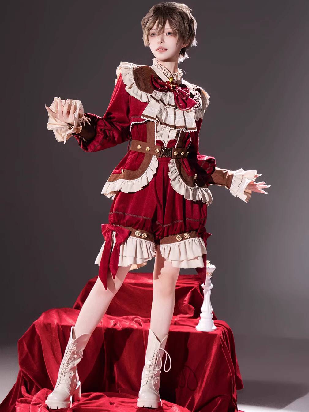 Anime Cosplay Lolita - 새로운 블랙 티 팬케이크 롤리타 왕지