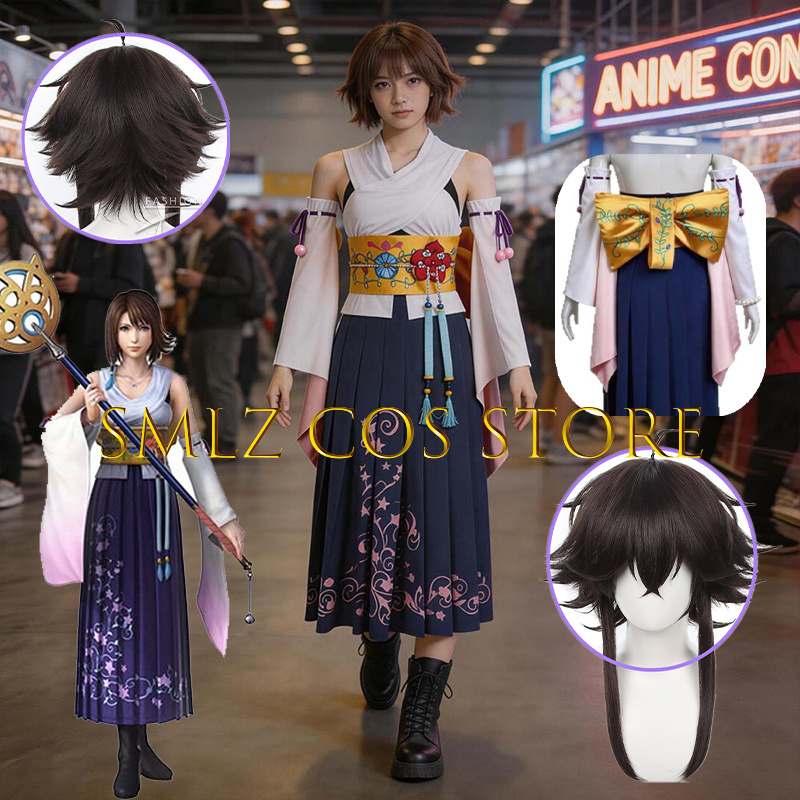 Anime Cosplay Female - Smlz FFX 유나 코스프레 애니메이션 FF10