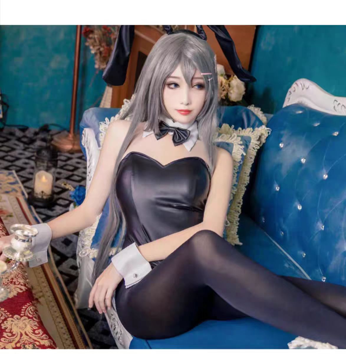Anime Cosplay Bunny - 섹시한 버니걸 사쿠라지마 마이 코스프레 의상