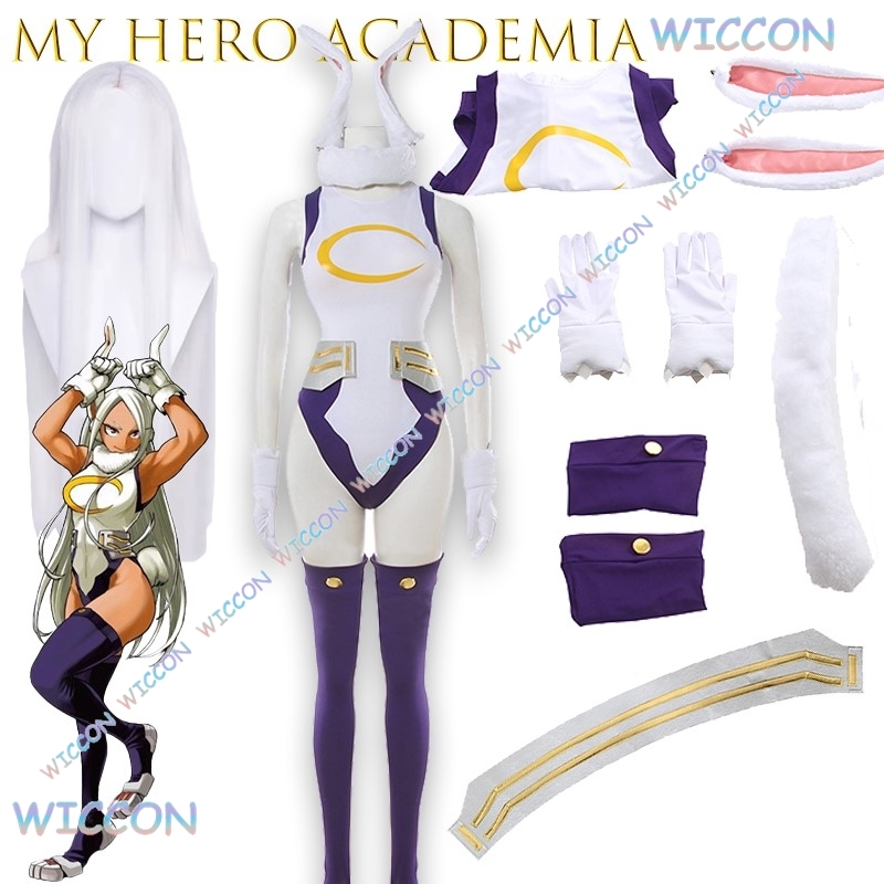 Anime Cosplay Bunny - wona@MyHero Acade 미아 미루코 코스프레 의상