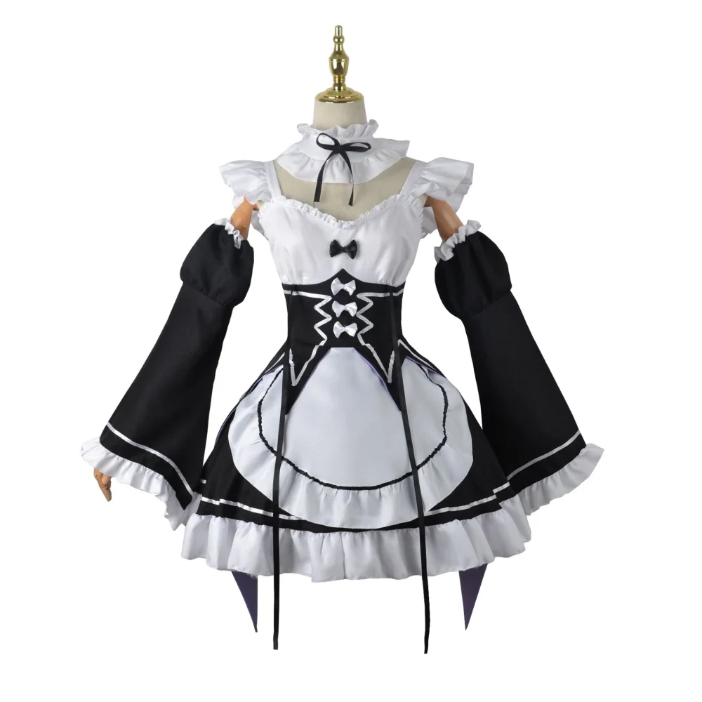 Anime Cosplay Re Zero - 애니메이션 램 렘 메이드 코스프레 Re: