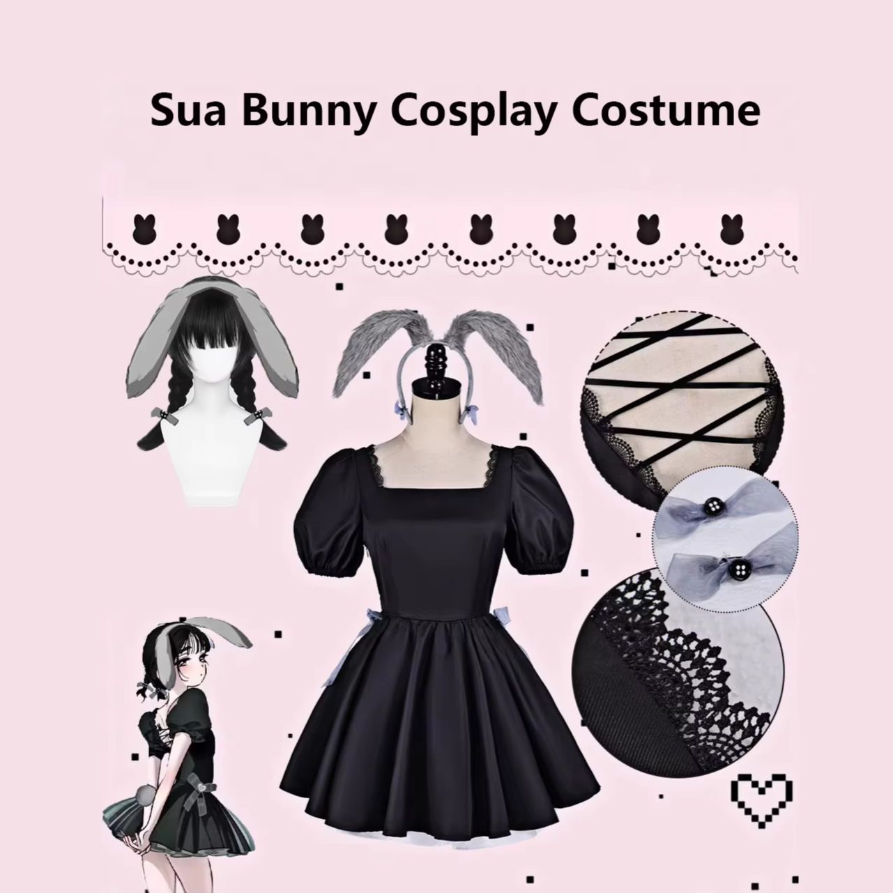 Alien Stage Sua 3주년 기념 토끼 카페 스 - Cosplay Anime Bunny Girl 리뷰 및 가격