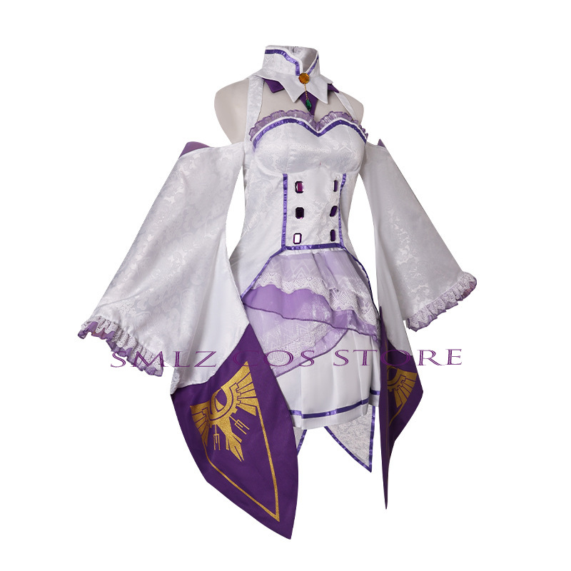 에밀리아 코스프레 애니메이션 Re Zero Kara H - Anime Cosplay Female 리뷰 및 가격