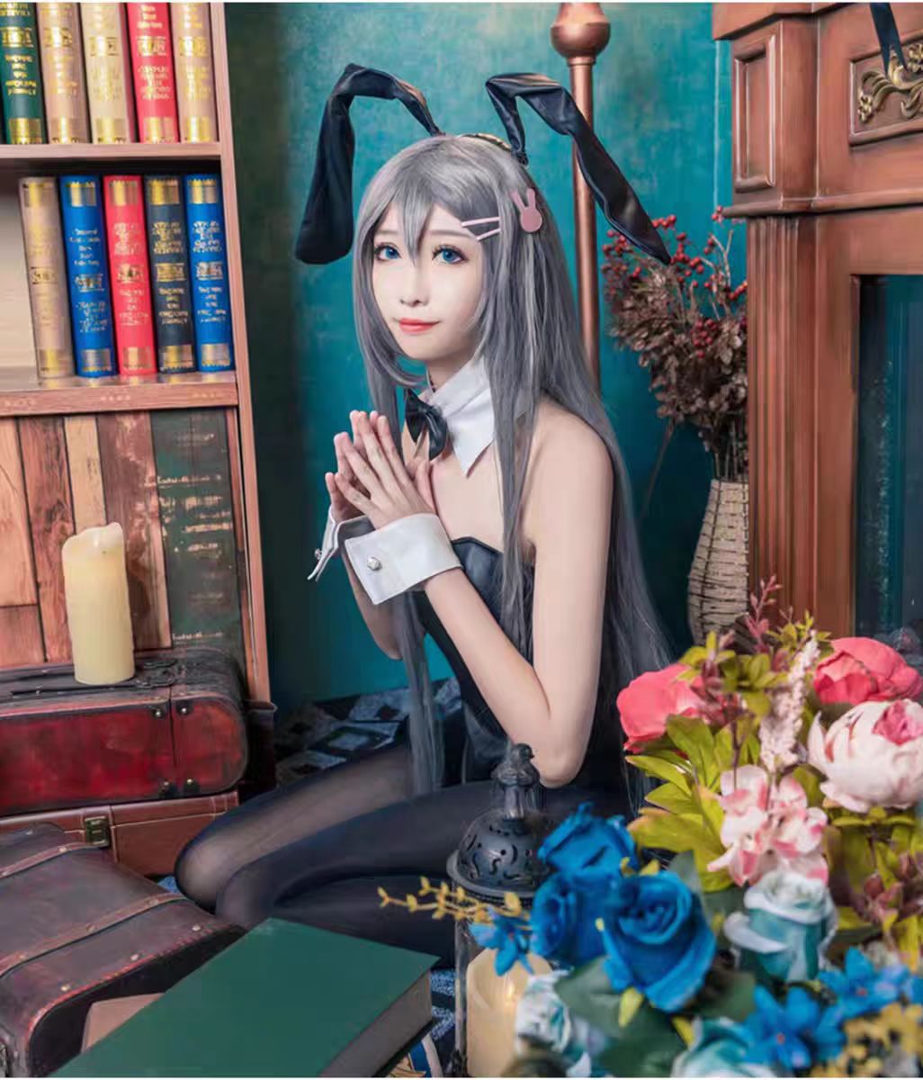섹시한 버니걸 사쿠라지마 마이 코스프레 의상 점프수트  - Anime Cosplay Bunny 리뷰 및 가격