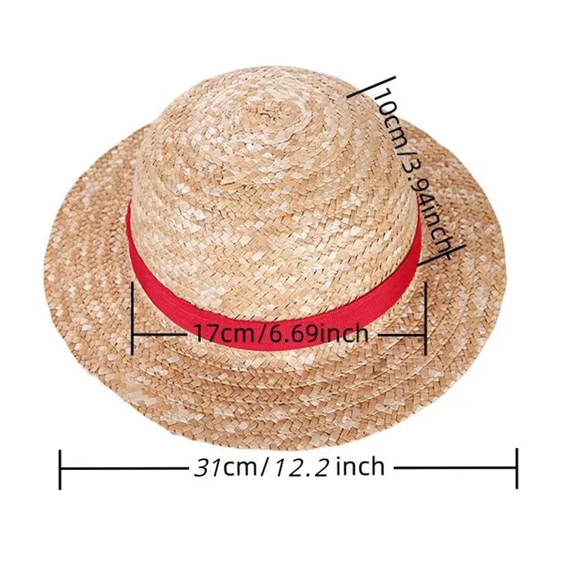 밀짚모자 애니메이션 코스프레 소품 루피 모자 역할극 무 - One Piece Straw Hat 리뷰 및 가격
