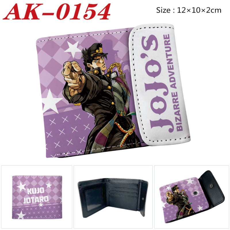 조조의 기묘한 모험 애니메이션 PU 가죽 짧은 지갑 남 - Cosplay Anime Jojo 리뷰 및 가격
