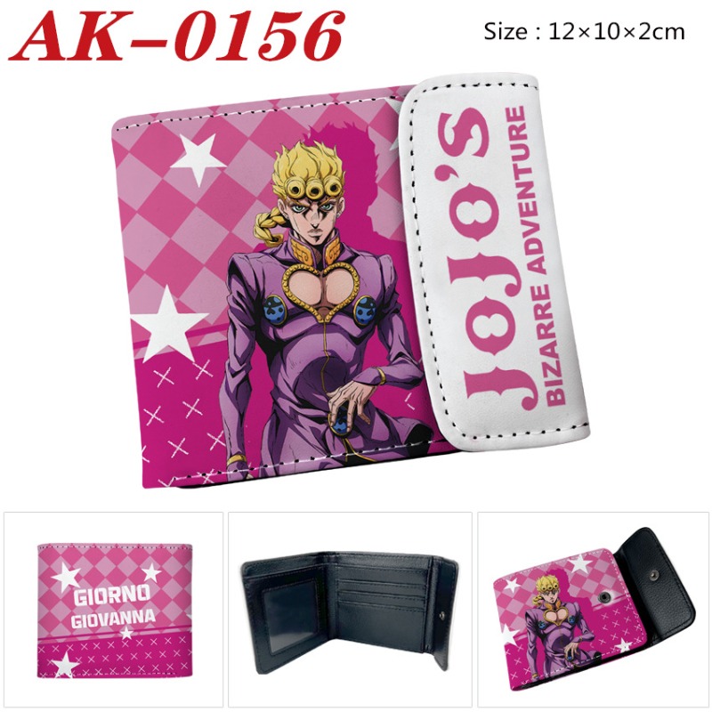 조조의 기묘한 모험 애니메이션 PU 가죽 짧은 지갑 남 - Cosplay Anime Jojo 리뷰 및 가격