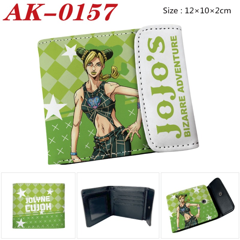 조조의 기묘한 모험 애니메이션 PU 가죽 짧은 지갑 남 - Cosplay Anime Jojo 리뷰 및 가격