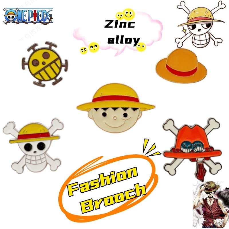 원피스 만화 핀 배지, 루피의 밀짚모자를 묘사한 애니메 - One Piece Straw Hat 리뷰 및 가격