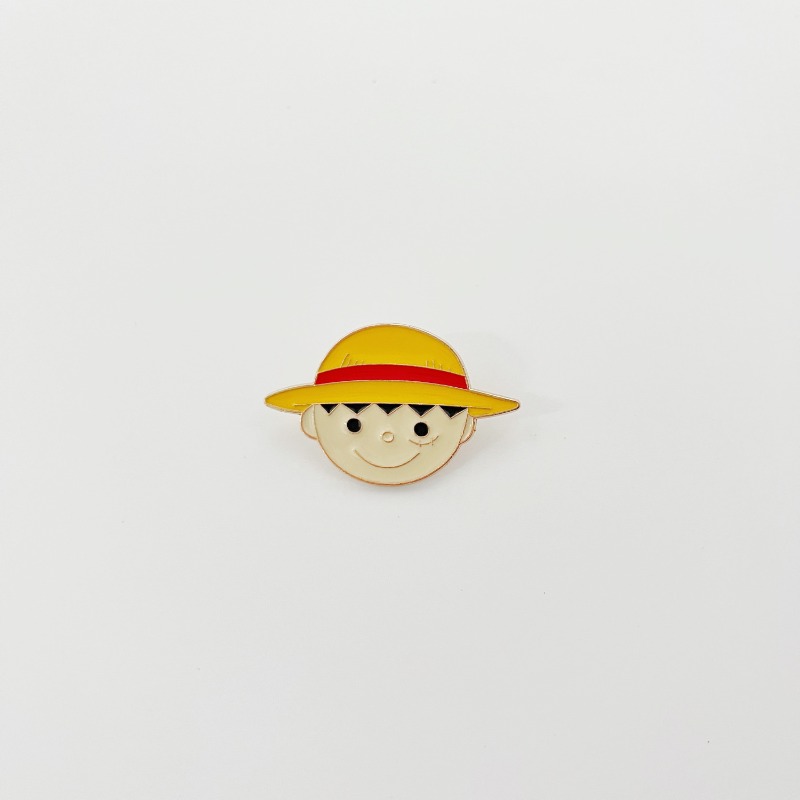 원피스 만화 핀 배지, 루피의 밀짚모자를 묘사한 애니메 - One Piece Straw Hat 리뷰 및 가격